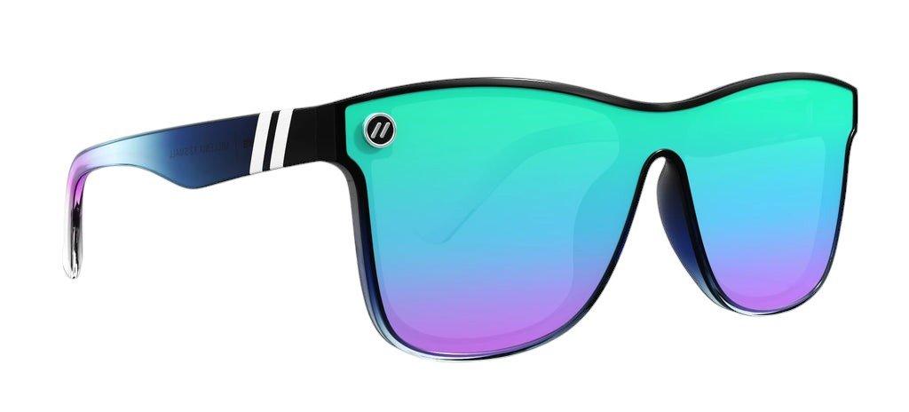 Blenders Youth Millenia X2 Small Black Forest Sunglasses - BLACK/AQUA